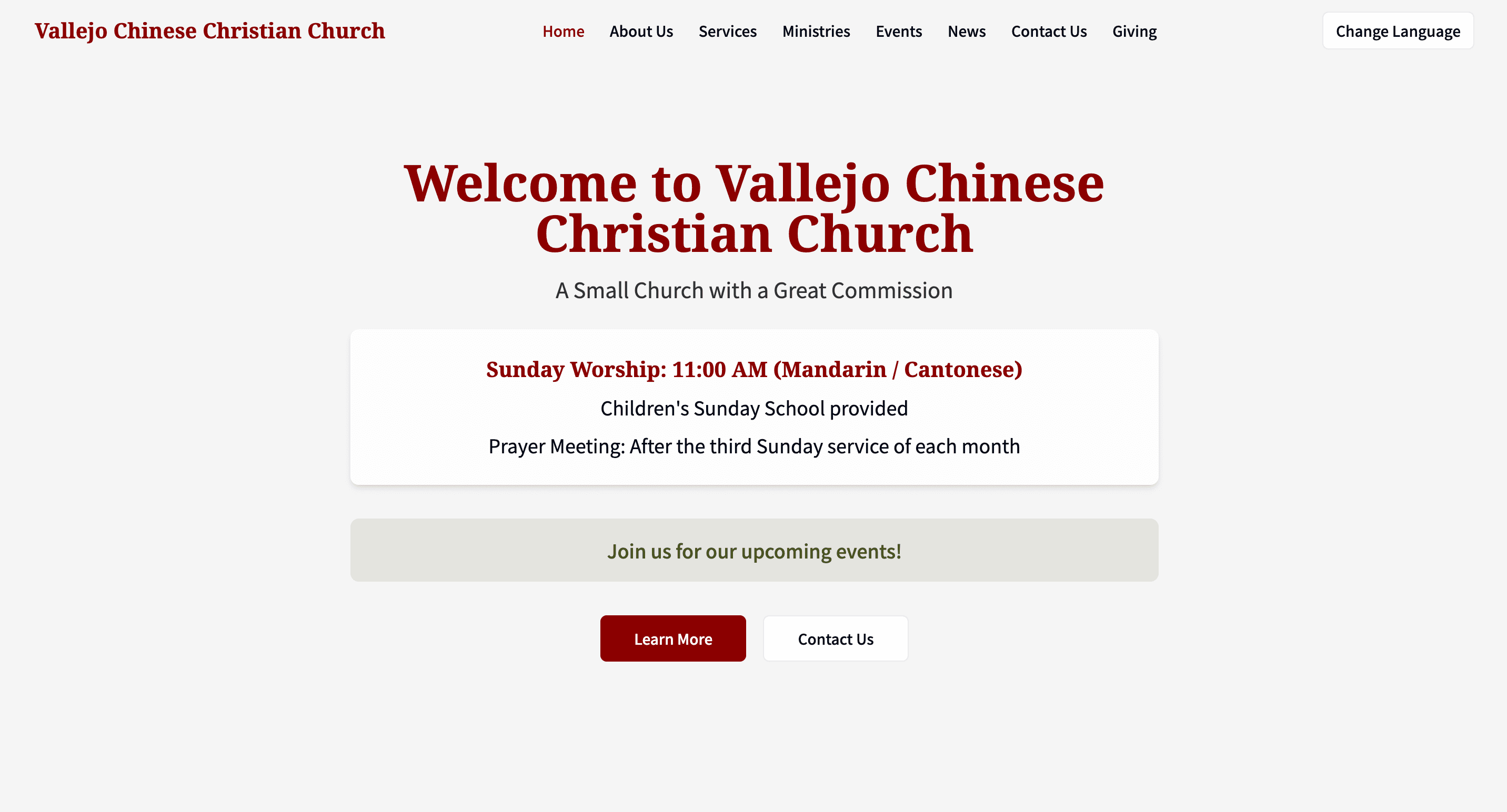Vallejo Chinese Christian Church